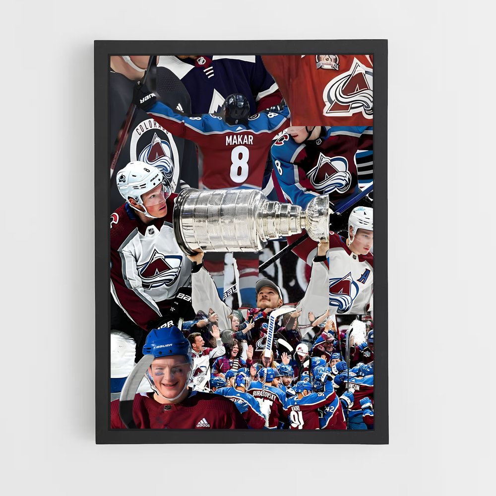 Poster Victoire Avalanche – affiche Hockey sur glace (vue 2)